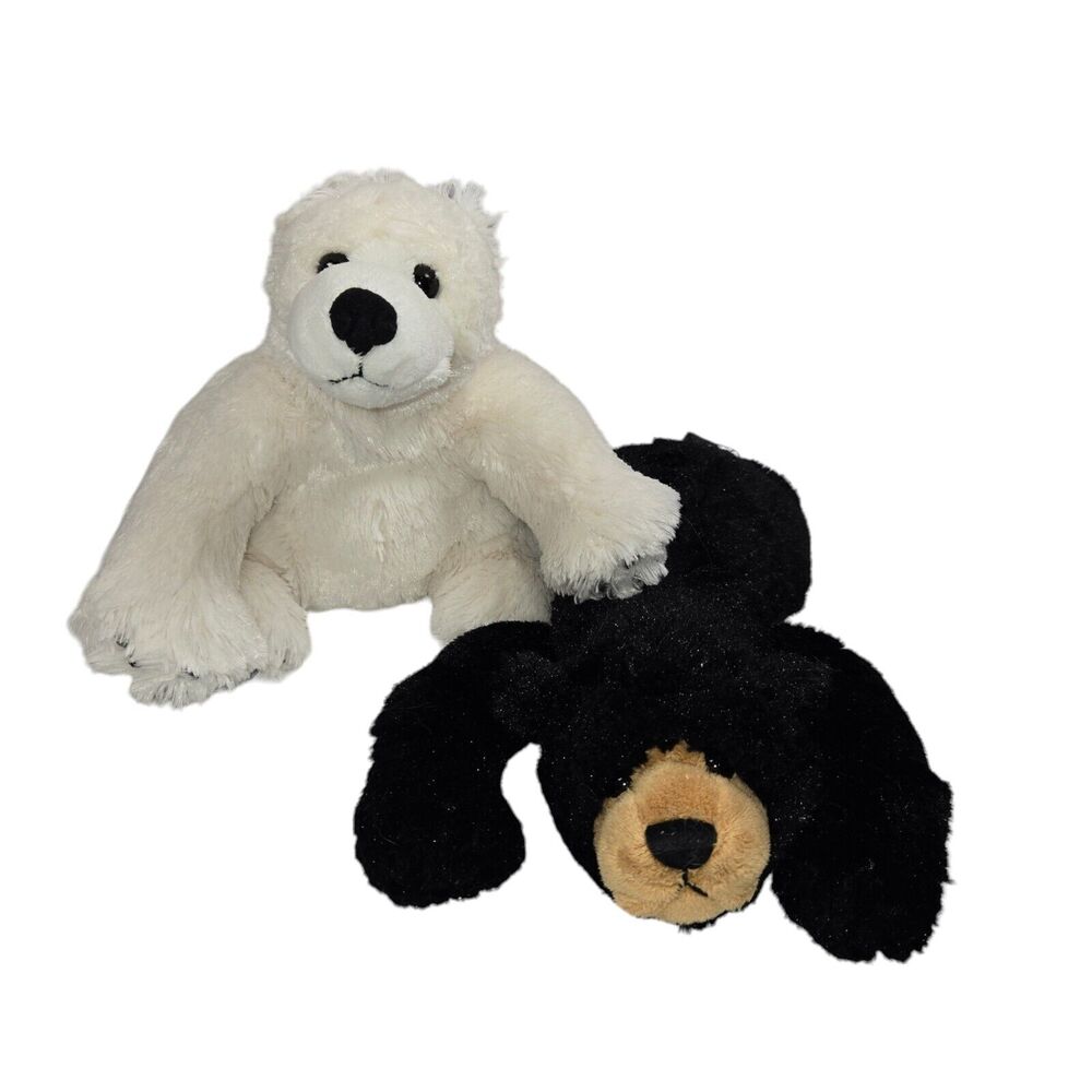 Second Nature Design Plush Bears Lot 2 Grizzly Polar Simply‎ Irresistible 2004